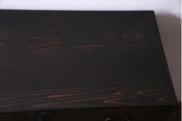 アンティーク家具　明治大正期　桑・桐材　渋い色味が趣溢れる衣装箪笥(チェスト、桐箪笥、桐たんす)