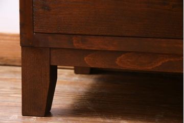 ラフジュ工房オリジナル　古建具リメイク　和モダンな雰囲気が趣きあふれる縦型収納棚(戸棚、キャビネット)