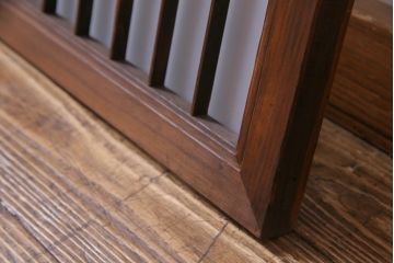 昭和初期　繊細さと素朴さが織り交じる組子欄間(明り取り、明かり取り)