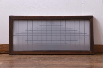 昭和初期　繊細さと素朴さが織り交じる組子欄間(明り取り、明かり取り)