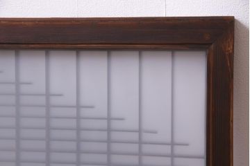 昭和初期　繊細さと素朴さが織り交じる組子欄間(明り取り、明かり取り)