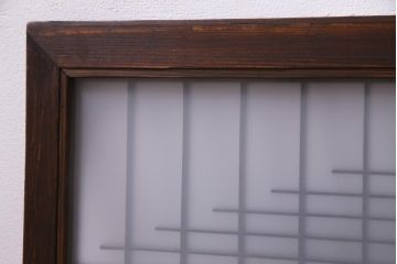 昭和初期　繊細さと素朴さが織り交じる組子欄間(明り取り、明かり取り)