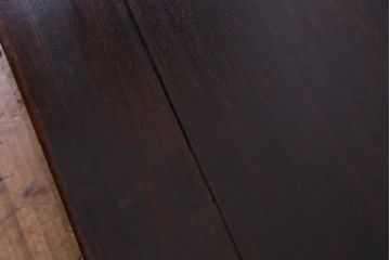アンティーク家具　和製アンティーク　紫檀　深い色味が美しい時代物の座卓(ローテーブル)