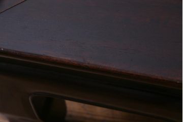 アンティーク家具　和製アンティーク　紫檀　深い色味が美しい時代物の座卓(ローテーブル)