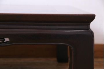 アンティーク家具　和製アンティーク　紫檀　深い色味が美しい時代物の座卓(ローテーブル)