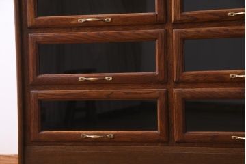 アンティーク家具　イギリスアンティーク　オーク材　洗練された高級感漂うシャツケース(ドロワー、チェスト)