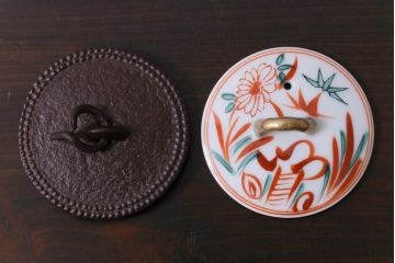 アンティーク雑貨　中古　佐藤浄清　共箱付き　霰地紋　銚子