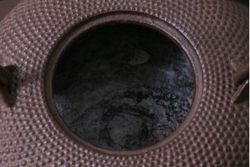 アンティーク雑貨　中古　佐藤浄清　共箱付き　霰地紋　銚子