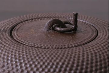 アンティーク雑貨　中古　佐藤浄清　共箱付き　霰地紋　銚子