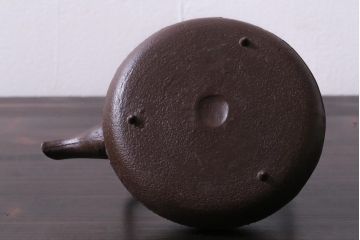 アンティーク雑貨　中古　佐藤浄清　共箱付き　霰地紋　銚子