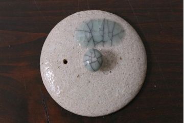 昭和中期　田代法橋(清治右衛門)　共箱付き　相馬駒焼　煎茶器セット(急須、湯冷まし、湯呑み5客)