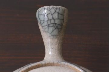 昭和中期　田代法橋(清治右衛門)　共箱付き　相馬駒焼　煎茶器セット(急須、湯冷まし、湯呑み5客)