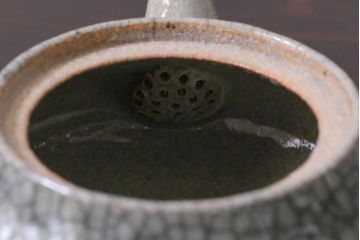 昭和中期　田代法橋(清治右衛門)　共箱付き　相馬駒焼　煎茶器セット(急須、湯冷まし、湯呑み5客)