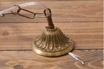 フランスビンテージ　小振りサイズが珍しいゴージャスなシャンデリア(ペンダントライト、天井照明、吊り下げ照明)