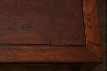 アンティーク家具　和製アンティーク　総ケヤキ材　落ち着いた和の雰囲気を醸し出す座卓(ローテーブル)(1)