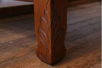 アンティーク家具　和製アンティーク　総ケヤキ材　落ち着いた和の雰囲気を醸し出す座卓(ローテーブル)(1)