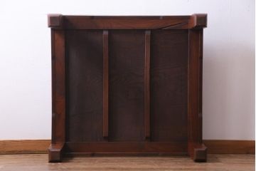 アンティーク家具　和製アンティーク　総ケヤキ材　落ち着いた和の雰囲気を醸し出す座卓(ローテーブル)(1)