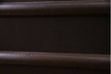 アンティーク家具　和製アンティーク　明治期　四尺　結霜ガラス入り　趣きあふれる重ね水屋箪笥(食器棚、収納棚)