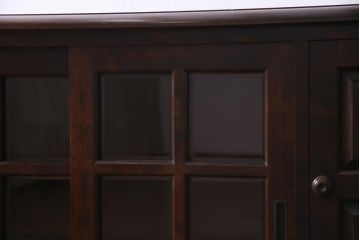 中古　北海道民芸家具　HM135　凛とした雰囲気漂うサイドボード(リビングボード、キャビネット、収納棚)