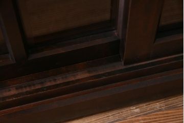 中古　北海道民芸家具　HM135　凛とした雰囲気漂うサイドボード(リビングボード、キャビネット、収納棚)