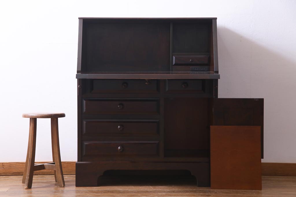 北海道民芸家具　ＨＭ８００ビューロー　ライティング　 再塗装済　ＵＳＥＤ 楽天市場】【開梱設置無料】 北海道民芸家具 ライティングデスク