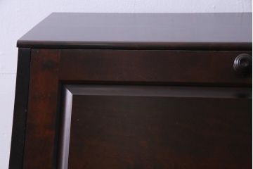 中古　北海道民芸家具　HM800　上質な作りが魅力のライティングビューロー(机、引き出し)(定価約27万円)