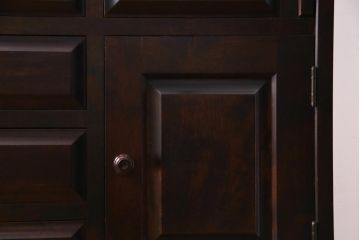 中古　北海道民芸家具　HM800　上質な作りが魅力のライティングビューロー(机、引き出し)(定価約27万円)