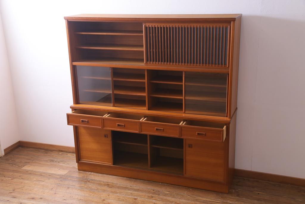 食器棚 飾り棚 重圧 アンティーク インテリア ビンテージ 民芸家具 食器棚 膳棚 水屋 収納棚 アンティーク家具 和家具 骨董