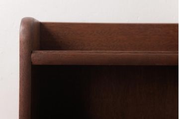 アンティーク家具　昭和中期　ラワン材　シンプルで使い勝手の良い本棚(オープンラック)