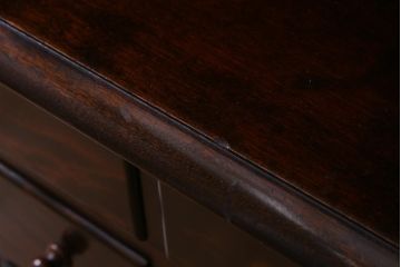 中古　松本民芸家具　クラシカルな雰囲気漂うC型食器棚(飾り棚、収納棚、キャビネット)(定価約77万円)