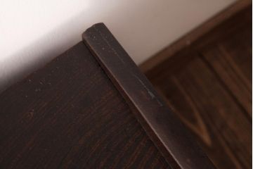 アンティーク家具　明治大正期　総ケヤキ材　重厚な質感と味のある杢目が魅力の文机(ローテーブル)