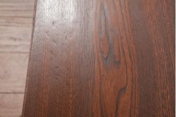 アンティーク家具　和製アンティーク　栓材　透かしや木目が目を引く文机(ローテーブル)