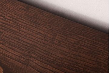 アンティーク家具　和製アンティーク　タモ・栗材　木目がアクセントになっている片袖机(文机、ローテーブル)