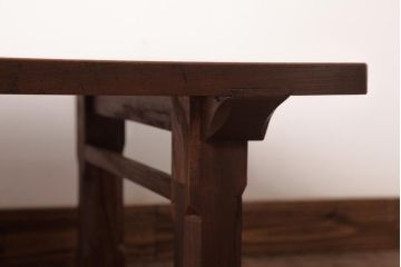 アンティーク家具　和製アンティーク　明治期　木の味わい豊かな作りが魅力的なローテーブル(座卓、センターテーブル)