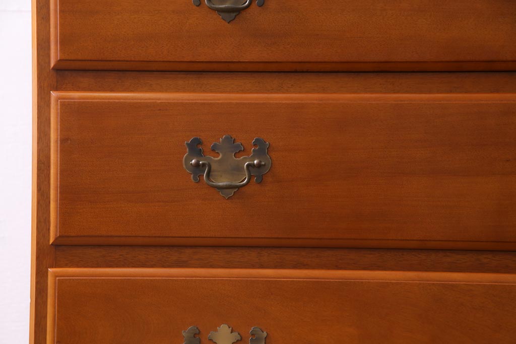 中古　横浜クラシック家具　ダニエル(daniel)　A-103　褐色が美しい整理タンス(チェスト、引き出し)