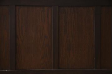 レトロ家具　昭和レトロ　ナラ材　たっぷり幅が嬉しいシンプルな両袖デスク(机、在宅ワーク、在宅用ワークデスク)