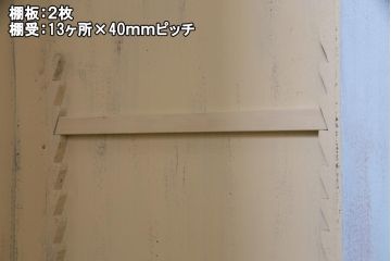 アンティーク家具　フランスアンティーク　引き出し付き　グリアージュ扉がおしゃれなペイントワードローブ(収納棚)