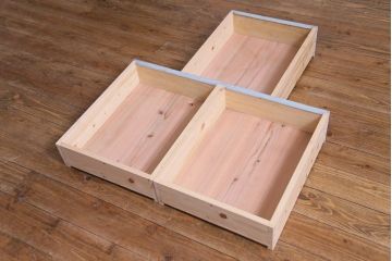 アンティーク家具　フランスアンティーク　引き出し付き　グリアージュ扉がおしゃれなペイントワードローブ(収納棚)