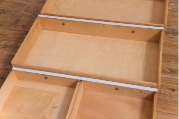 ペイント家具　イギリスアンティーク　淡い色合いがシックなビューローブックケース(ライティングビューロー、本箱、ワークデスク、在宅ワーク、在宅用)