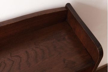 レトロ家具　昭和初期　栓材　楔(くさび)留め　レトロな雰囲気漂う本棚(飾り棚、陳列棚)