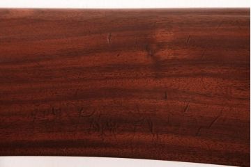 アンティーク家具　フランスアンティーク　マホガニー材　艶を帯びた滑らかな木肌が上品な板座チェア(ダイニングチェア、椅子)