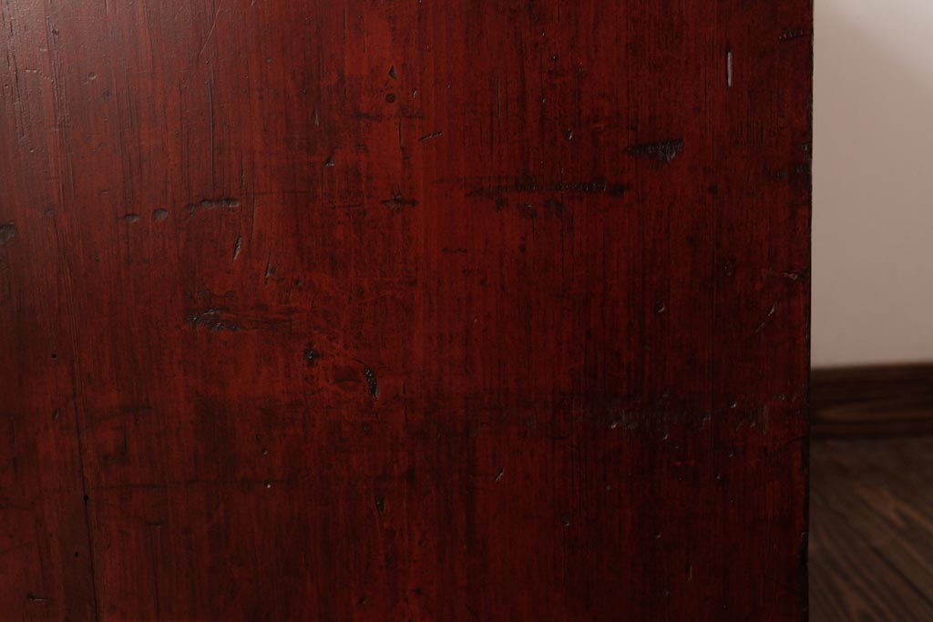 アンティーク家具　古民具　明治期　檜材　漆塗り　趣きと味わいが魅力的な時代箪笥(引き出し)