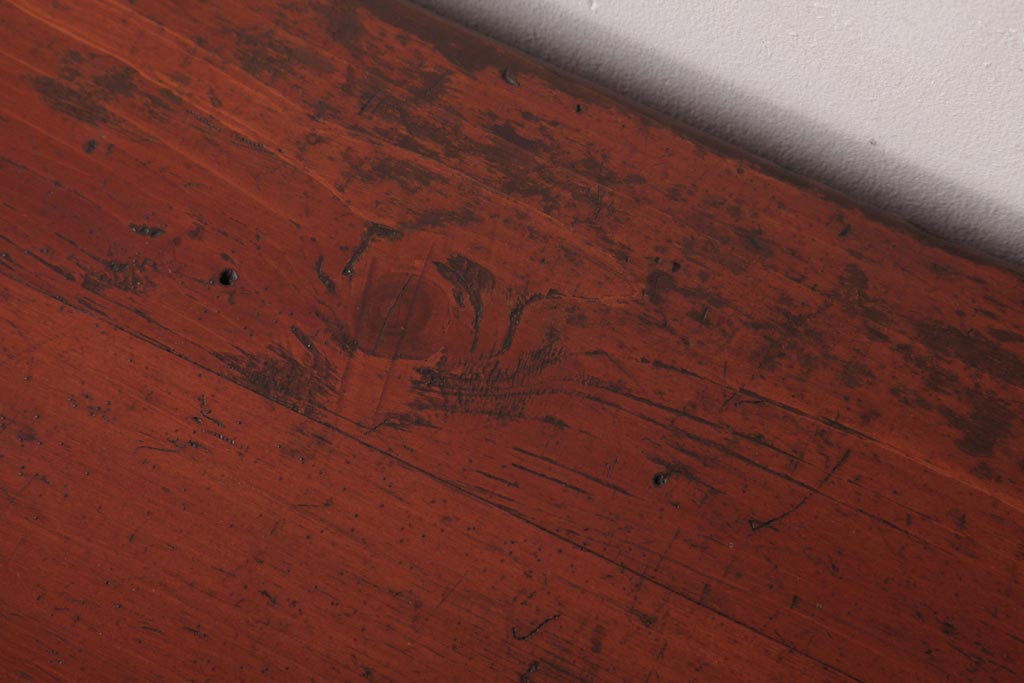 アンティーク家具　古民具　明治期　檜材　漆塗り　趣きと味わいが魅力的な時代箪笥(引き出し)