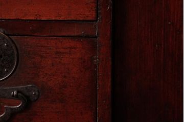 アンティーク家具　古民具　明治期　檜材　漆塗り　趣きと味わいが魅力的な時代箪笥(引き出し)