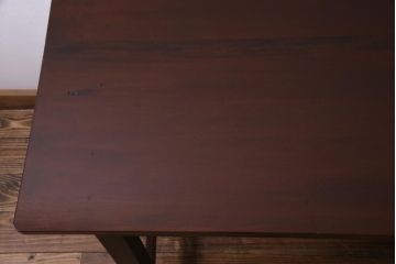 レトロ家具　昭和レトロ　ツートーンカラーが粋なワークデスク(平机、在宅ワーク、在宅用)