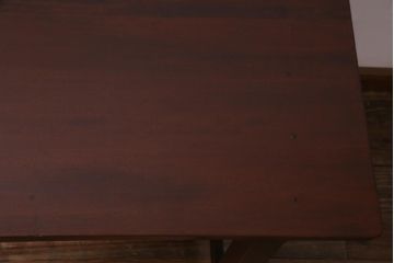 レトロ家具　昭和レトロ　ツートーンカラーが粋なワークデスク(平机、在宅ワーク、在宅用)