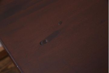 レトロ家具　昭和レトロ　ツートーンカラーが粋なワークデスク(平机、在宅ワーク、在宅用)