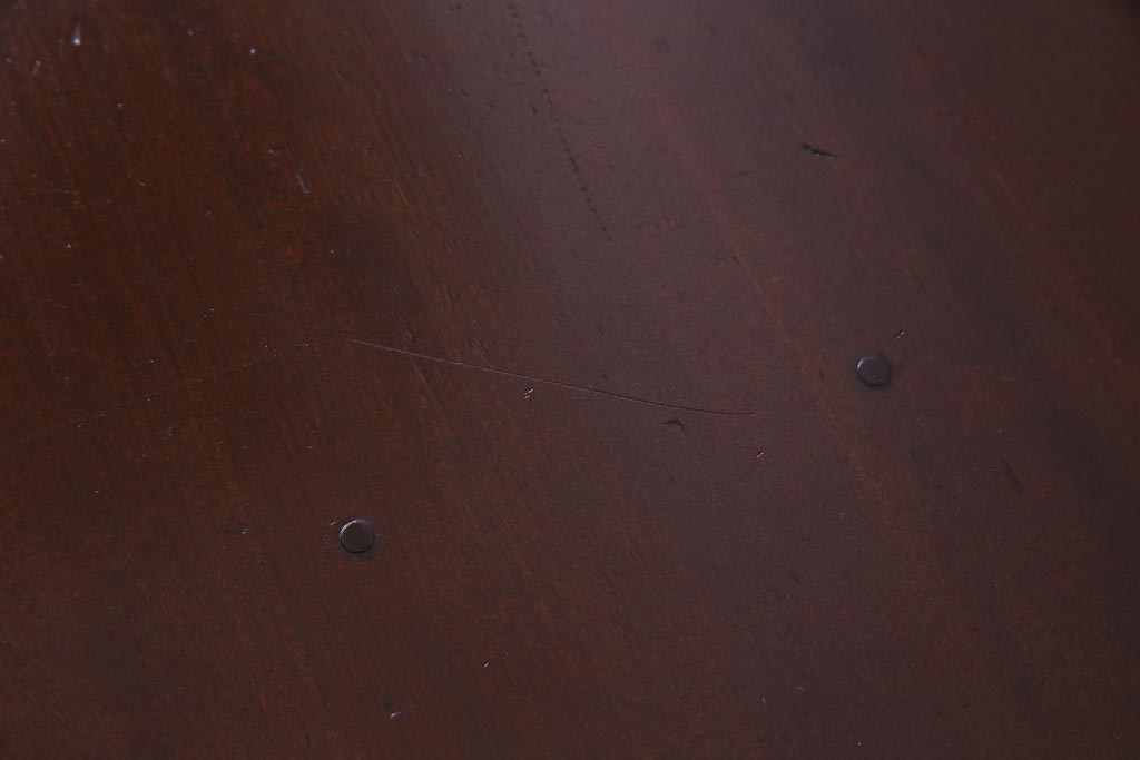 レトロ家具　昭和レトロ　ツートーンカラーが粋なワークデスク(平机、在宅ワーク、在宅用)