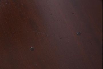 レトロ家具　昭和レトロ　ツートーンカラーが粋なワークデスク(平机、在宅ワーク、在宅用)