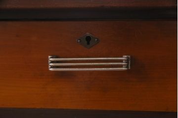 レトロ家具　昭和レトロ　ツートーンカラーが粋なワークデスク(平机、在宅ワーク、在宅用)